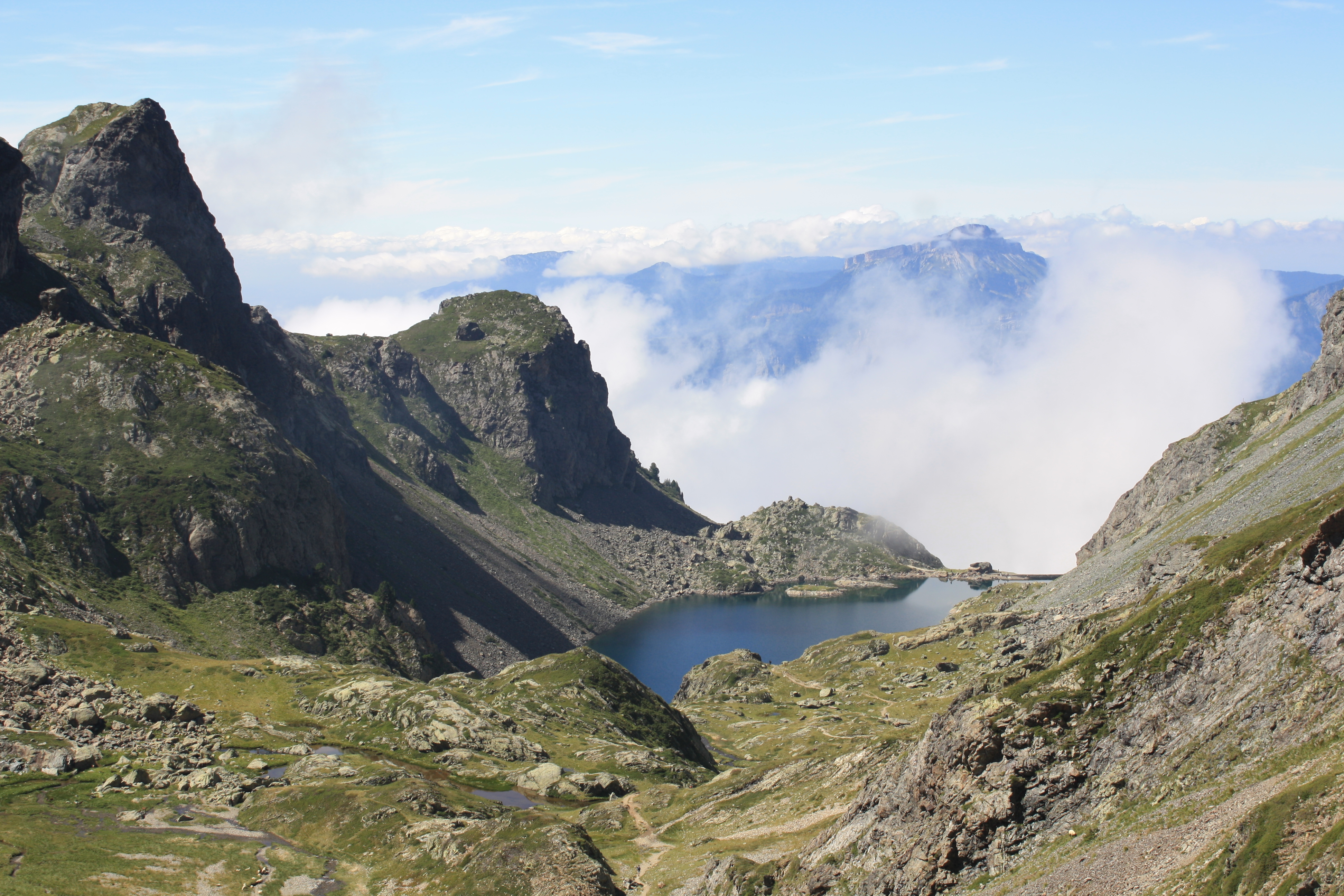 Boucle grand colon / refuge de la pra / lac du crozet.